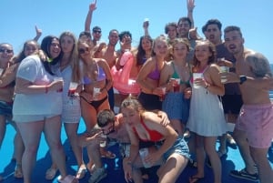 From Puerto Rico: Boat party along the coast.
