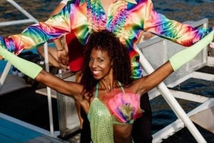 From Puerto Rico: Boat party along the coast.