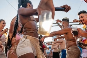 From Puerto Rico: Boat party along the coast.