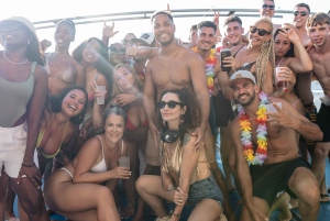 From Puerto Rico: Boat party along the coast.