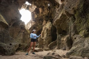 サンファンから：洞窟と滝の終日アドベンチャー ツアー