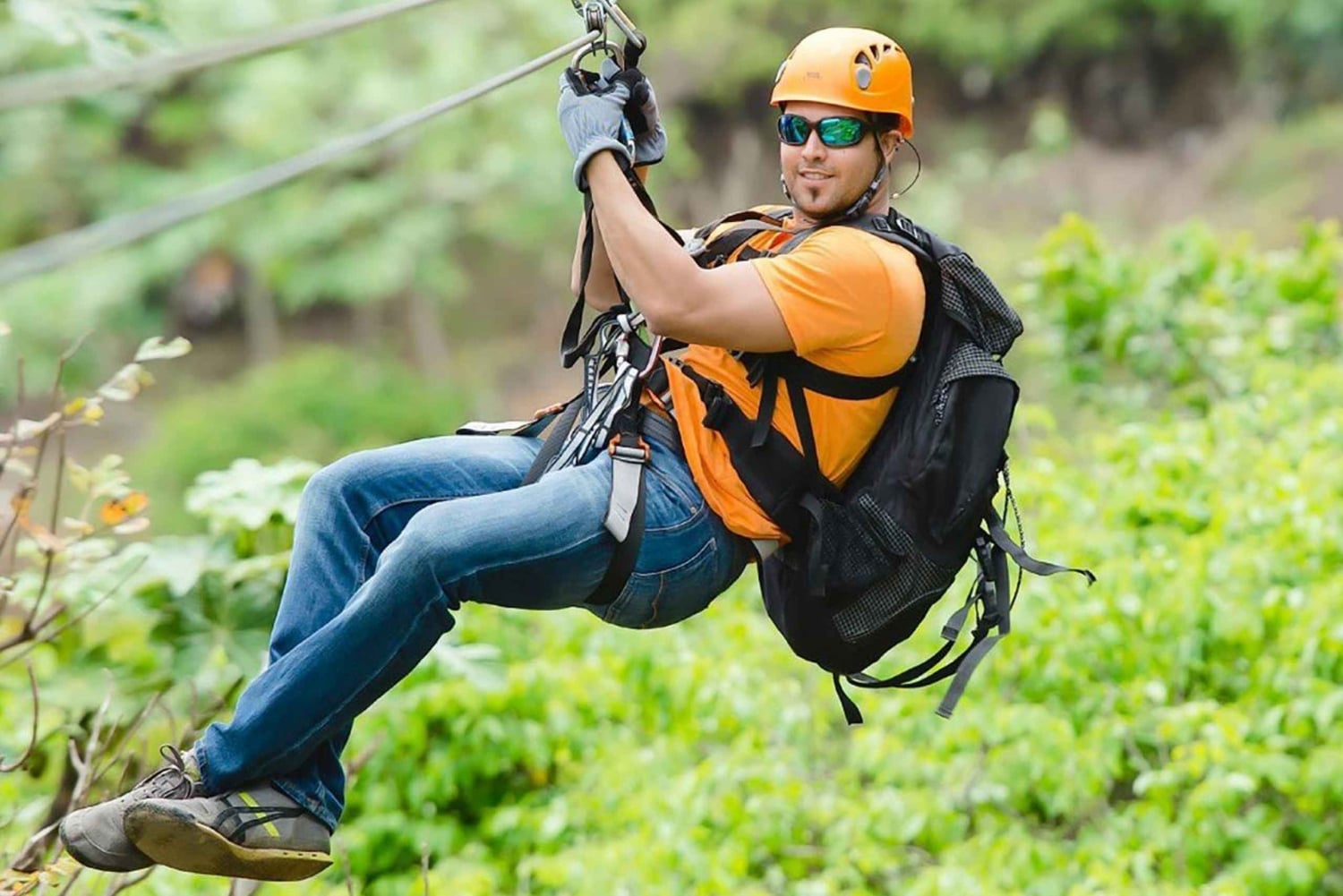 Fra San Juan: Zipline- og Toro-cykeltur med transport