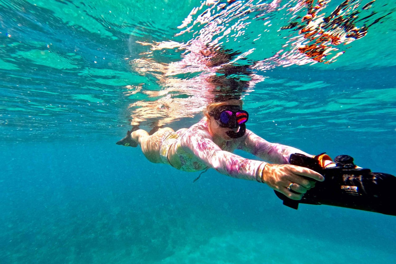 Toa Baja: Wycieczka snorkelingowa skuterem wodnym z filmami