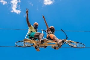 プエルトリコ：トロヴェルデアドベンチャーパークジップラインバイクチケット