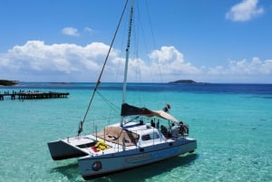 Fajardo: Excursión en catamarán por la isla de Icacos, snorkel y almuerzo