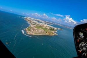 San Juan: Helikoptertur i det gamle San Juan og restaurantbesøg