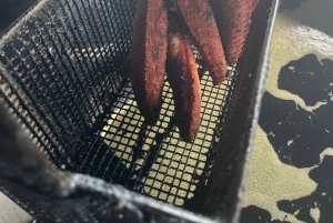 San Juan: Motorvejstur med svinekød, hvor der laves og smages på mad