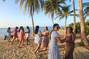 San Juan: Salsaundervisning ved solnedgang på stranden