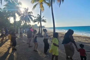 San Juan: Salsaundervisning ved solnedgang på stranden