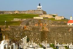 Cemetery with 'El Morro' in Background