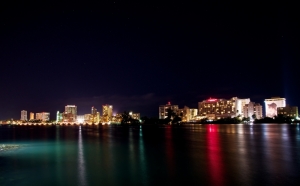 Ashford Ave. in Condado at night
