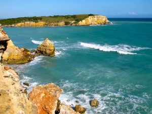 Cliffs near Cabo Rojo, Puerto Rico