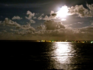 Full Moon over Piñones, Puerto Rico