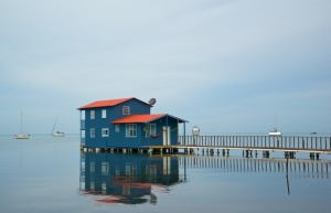 House at end of Pier in Boquerón