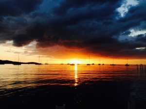 Last sunset of 2013 Boquerón Beach