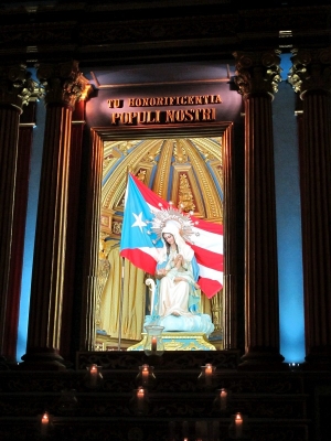 Shrine to Virgen Mary at San Juan Cathedral