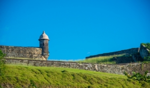 View of Castillo San Cristobal Grounds