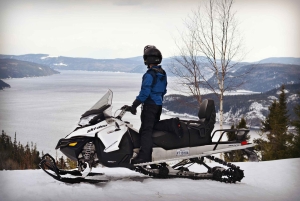 I nærheden af Tadoussac: Mini-Raid-snescooter Mont Valin og Saguenay-fjorden