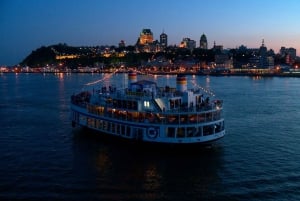 Québec City: 3- eller 5-retters middagscruise med DJ og dans