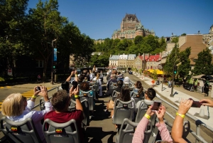 Ciudad de Quebec: Tour en autobús turístico de dos pisos con paradas libres y subida y bajada libre