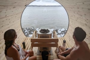 Québec : canoë sur glace avec chocolat chaud et sauna
