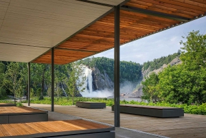 ケベック・シティモンモランシーの滝とケーブルカーの旅