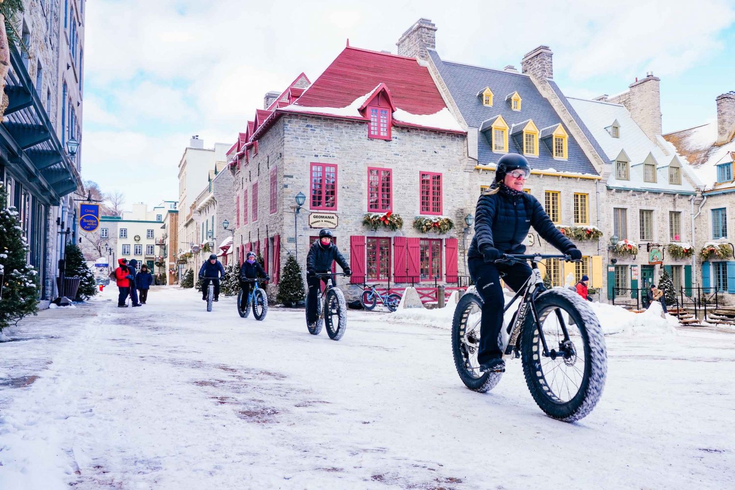 Quebec City: Quebec: Old Quebec Opastettu Fat Bike Tour kuumalla juomalla