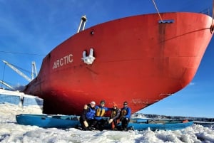 Quebec City: Solnedgang på iskano med badstue