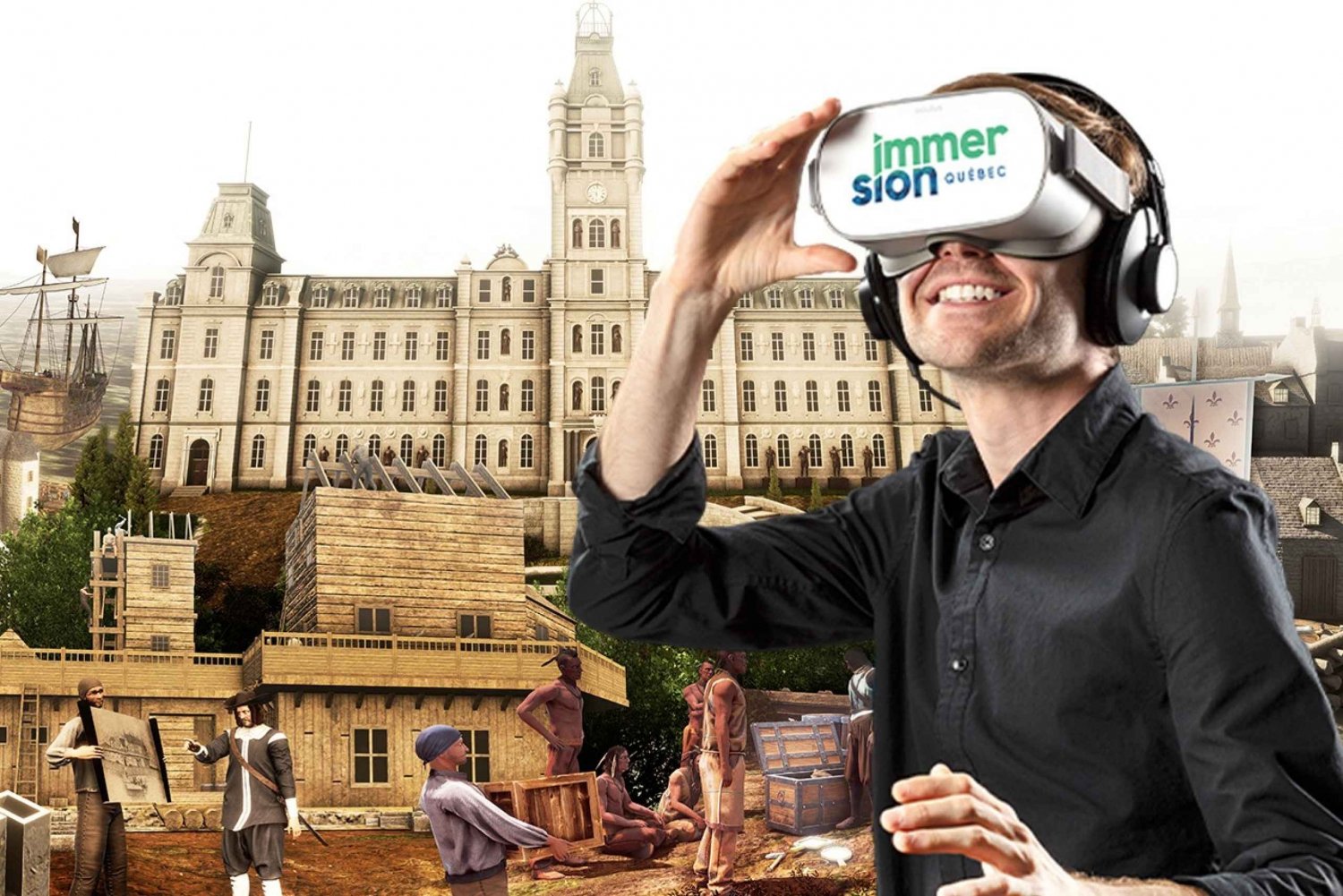 A história da cidade do Quebeque em realidade virtual