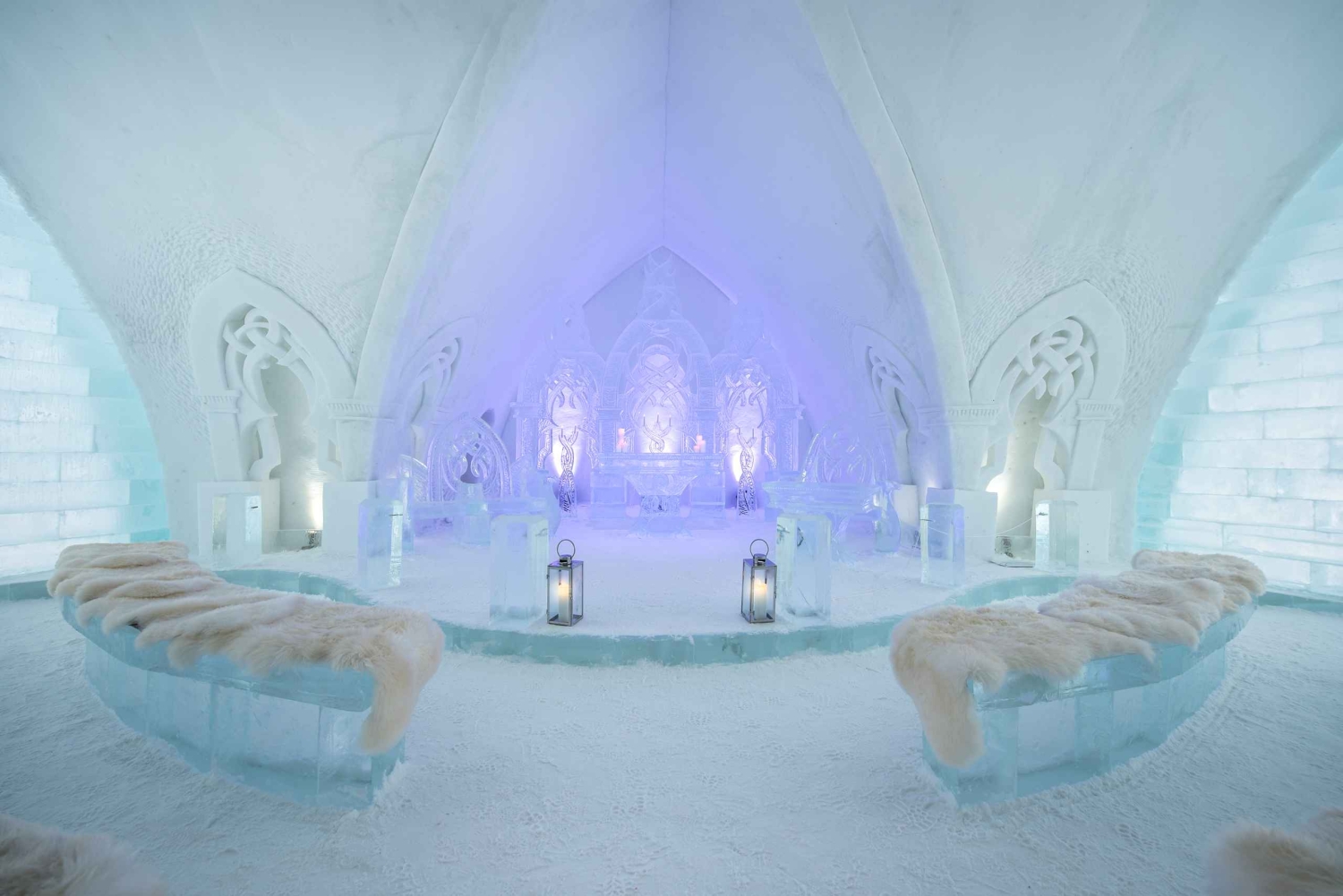 Inngangsbillett til Quebec Ice Hotel med transport