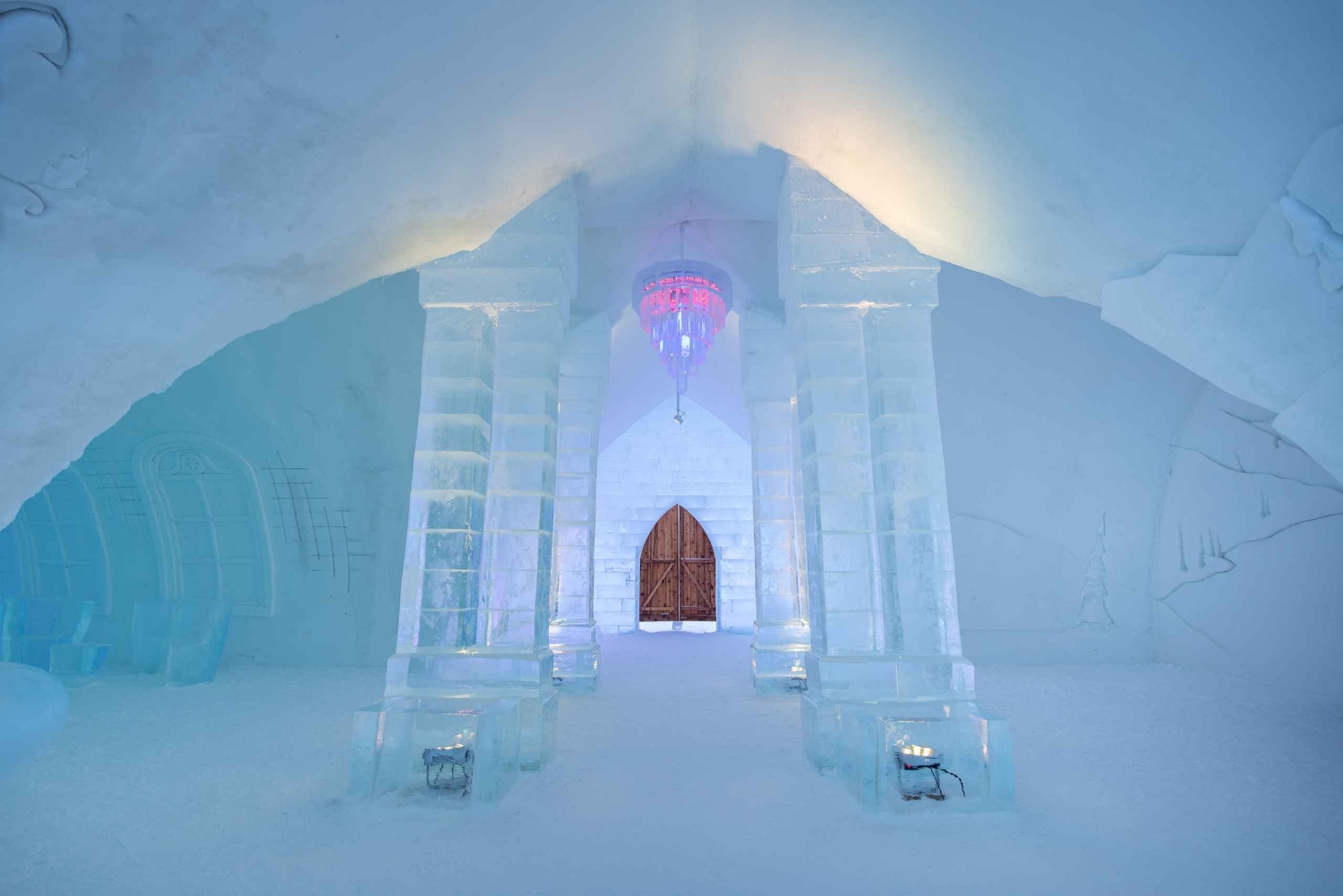 Inngangsbillett til Quebec Ice Hotel med transport