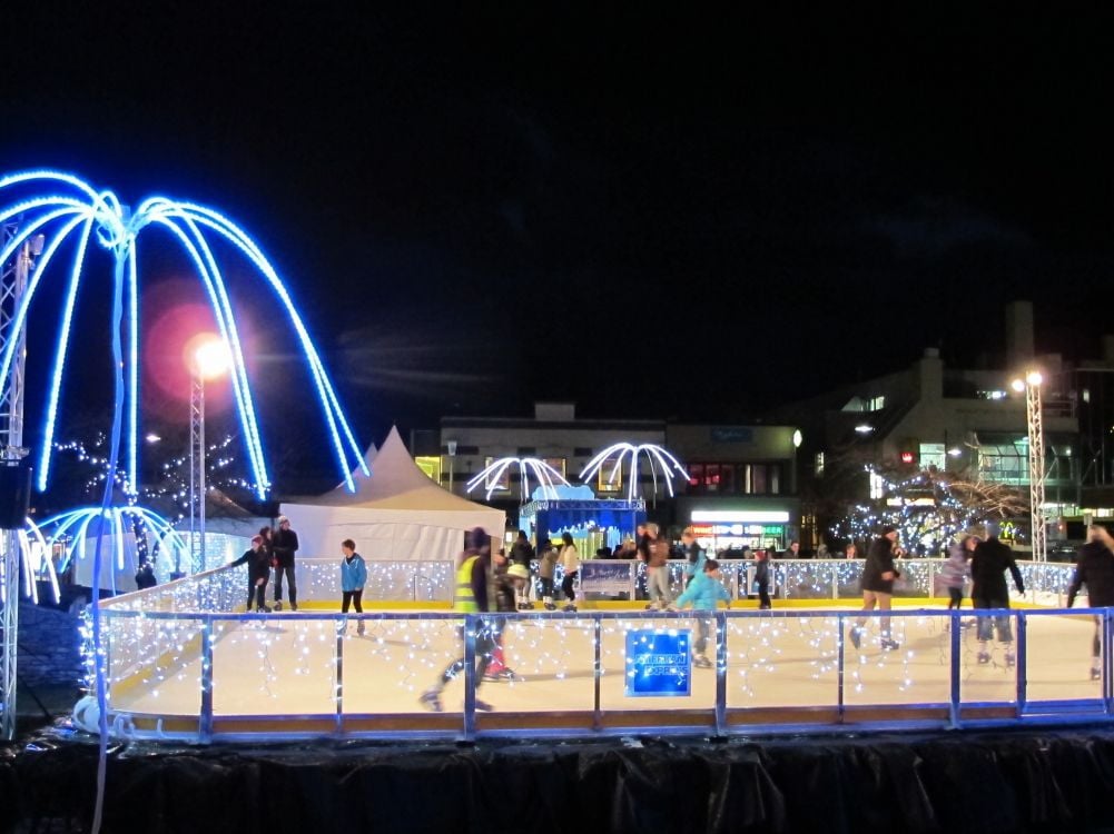 Ice Rink In The Village Green