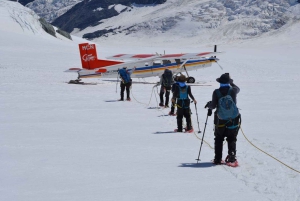 Fra Queenstown: kombinasjon av Mount Cook Heli-Hike og busstur