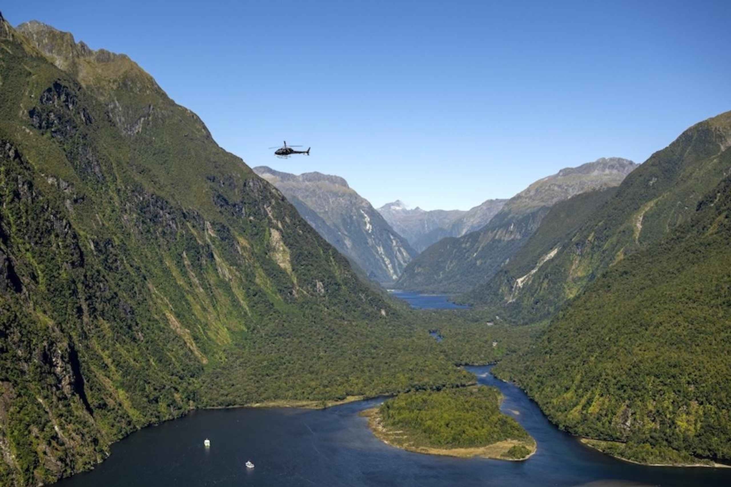 Milford Sound Heli-Cruise-Heli | 4,5 timers naturskøn oplevelse