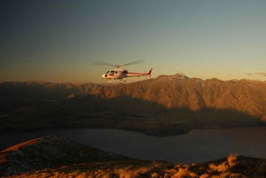Panoramic View Helicopter Flight with Alpine Landing