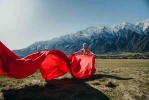 Квинстаун: фотосессия в развевающемся платье