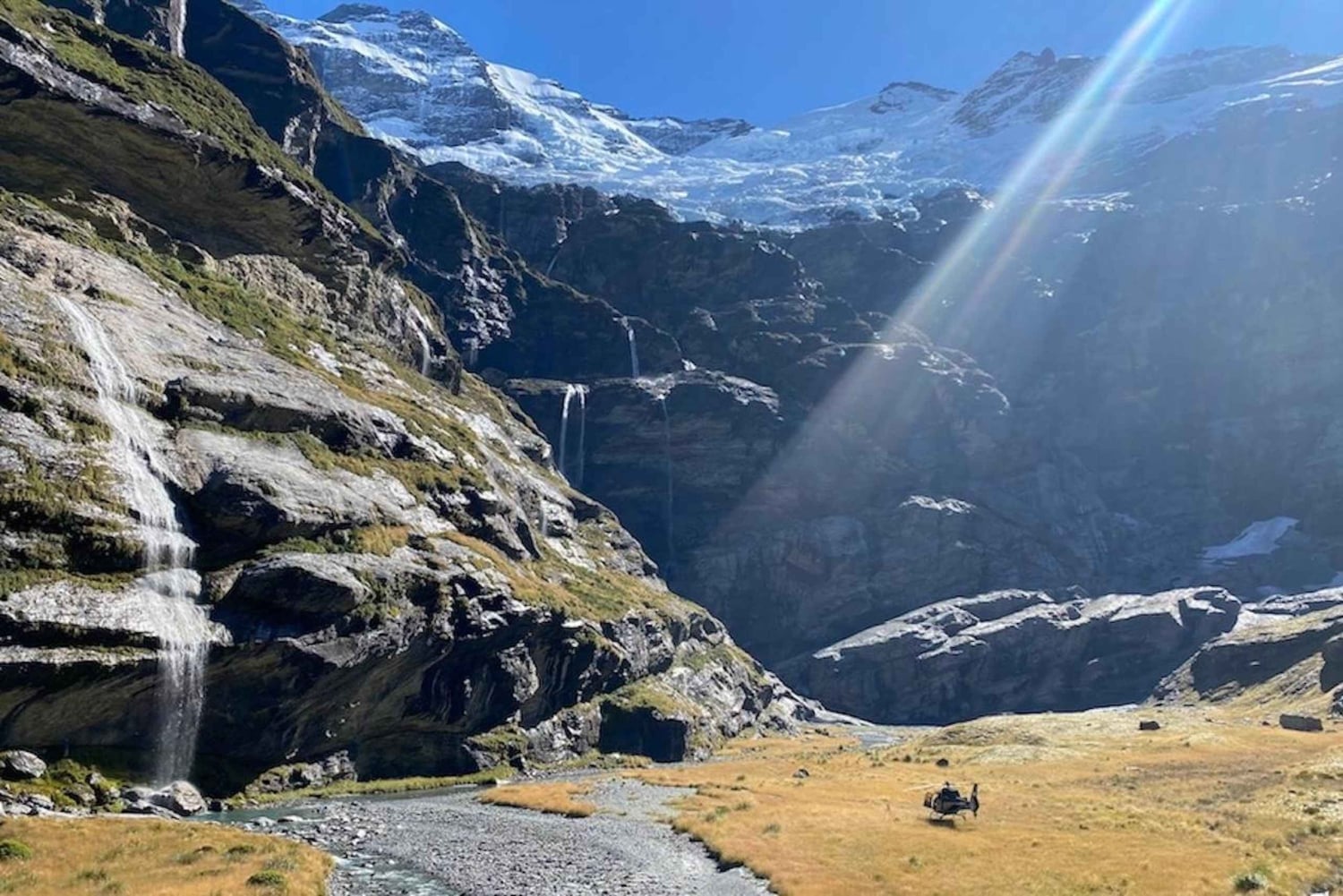 Queenstown helikoptertur | 1 time Earnslaw Burn og fosser