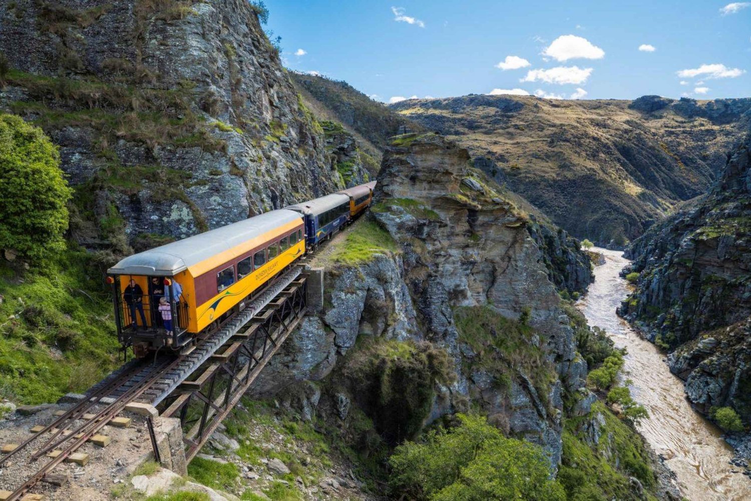 Tour per piccoli gruppi da Queenstown a Dunedin con treno incluso (solo andata)