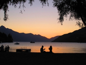 Lake Wakatipu sunset 