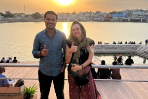 Tour a pie por la tarde con Puesta de Sol y Arti -La Ruta de Pushkar