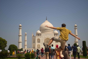 Agra: Skip køen-billetter til Taj Mahal og Agra Fort + tilvalg