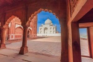 Agra: Taj Mahal & Mausoleum Skip Køen-tur med valgmuligheder