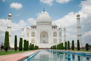 Agra: tour all'alba e al tramonto al Taj Mahal con servizio di prelievo in hotel