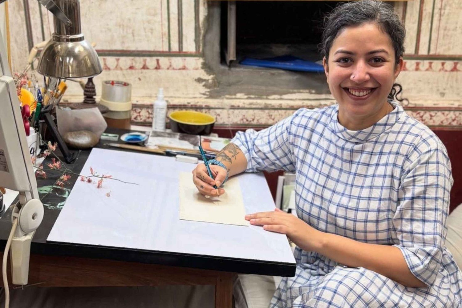 Bikaner: Botanical Miniature Painting Experience