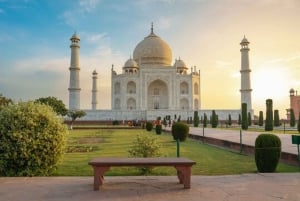 Delhi: tour privato di Taj Mahal e Agra in treno Gatimaan