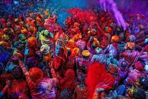 色、音楽、ダンスでホーリー祭のお祝いを楽しむ