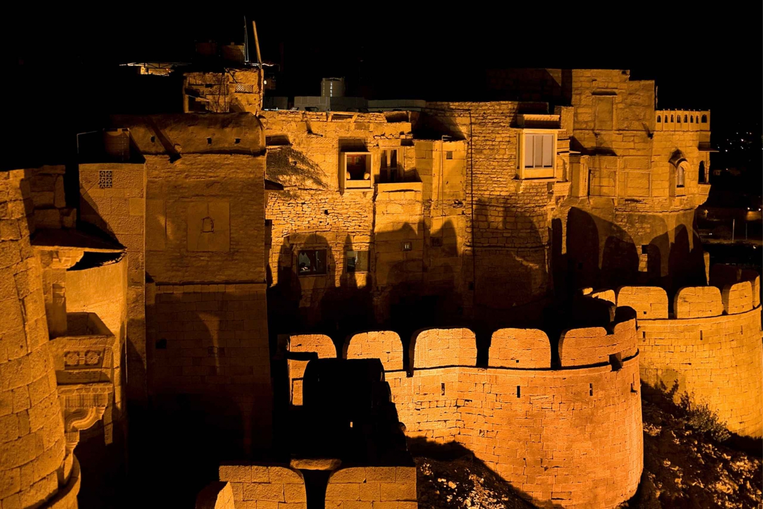 Ervaar Jaisalmer 's nachts (2 uur durende begeleide wandeling)