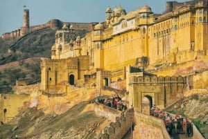 Från Agra: Privat stadsrundtur i Jaipur med bil - allt inklusive