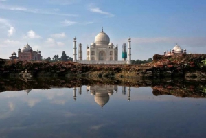 Tour privato del Taj Mahal e del Forte di Agra, senza code