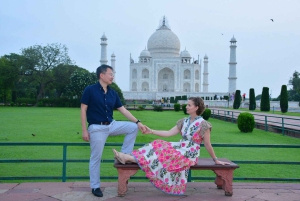 Vanuit Delhi: all-inclusive dagtour naar de Taj Mahal en het fort van Agra